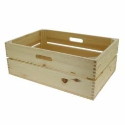 Budget ⌛ Caisse Bois Naturel L36 X P54 X H20 CM 💯