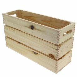 Grosses soldes ✔️ Caisse Bois Naturel L54 X P18 X H30 Cm 🧨