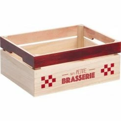 Meilleure vente ⭐ Caisse 'ma Petite Brasserie' 1 - 31,4x19,4x12,5 Cm - Par 12 ✔️