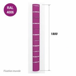 Sortie ✔️ Colonne Murale 1800 Mm Pour Tablette Ou Supports Seaux - Violet ✔️