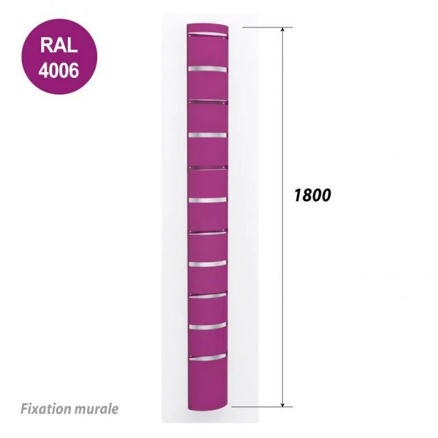 Colonne murale 1800 mm pour tablette ou supports seaux - violet Sortie ✔️ Colonne Murale 1800 Mm Pour Tablette Ou Supports Seaux - Violet ✔️ -IZZIBOX Magasin colonne murale 1800 mm pour tablette ou supports seaux violet 01