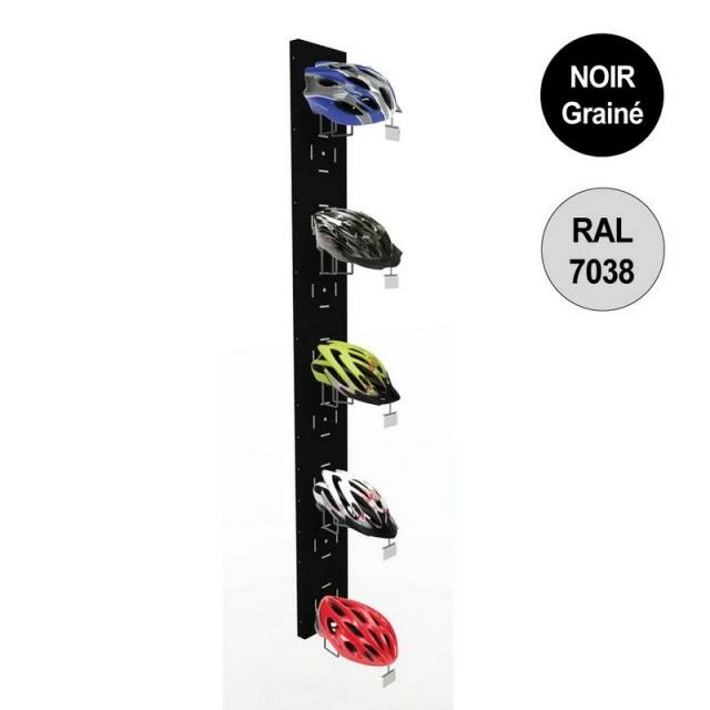 Colonne murale vélo 1800 mm -kit 5 supports casques - noir Tout neuf ???? Colonne Murale Vélo 1800 Mm -kit 5 Supports Casques - Noir ???? -IZZIBOX Magasin colonne murale velo 1800 mm kit 5 supports casques noir 01