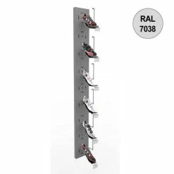Sortie 🔔 Colonne Murale Vélo 1800 Mm -kit 6 Supports Chaussures - Gris - Par 2 🛒