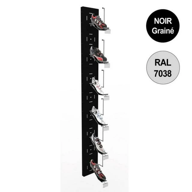 Nouveau ???? Colonne Murale Vélo 1800 Mm -kit 6 Supports Chaussures - Noir - Par 4 ???? 1 Nouveau ???? Colonne Murale Vélo 1800 Mm -kit 6 Supports Chaussures - Noir - Par 4 ????