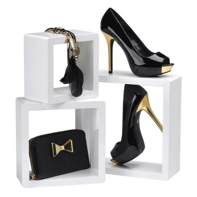 Meilleure vente 🎉 Cubes Blanc Laqué 17x17+22x22+27x27cm - Par 3 😍 3 Meilleure vente 🎉 Cubes Blanc Laqué 17x17+22x22+27x27cm - Par 3 😍 – Image 3