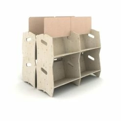 Coupon ???? Étagère Bibliothèque IZZIBOOK© En Contreplaqué De Pin - 4 Modules ???? -IZZIBOX Magasin etagere bibliotheque izzibookc en contreplaque de pin 4 modules 03