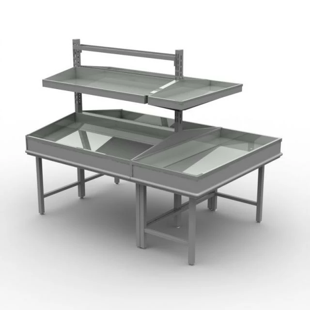 Ilot central fruits et légumes 120x135 cm structure grise + 1 gondole Les meilleures critiques de ✨ Ilot Central Fruits Et Légumes 120x135 Cm Structure Grise + 1 Gondole ???? -IZZIBOX Magasin ilot central fruits et legumes 120x135 cm structure grise 1 gondole 01