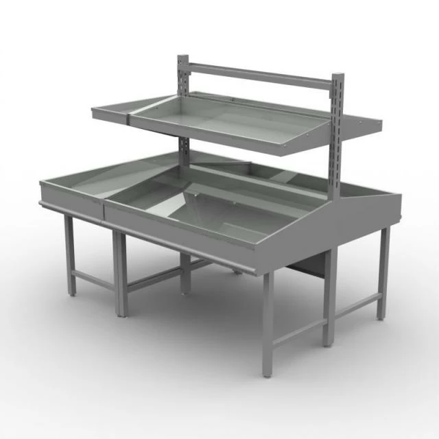 Ilot central fruits et légumes 120x135 cm structure grise + 1 gondole Les meilleures critiques de ✨ Ilot Central Fruits Et Légumes 120x135 Cm Structure Grise + 1 Gondole ???? -IZZIBOX Magasin ilot central fruits et legumes 120x135 cm structure grise 1 gondole 02