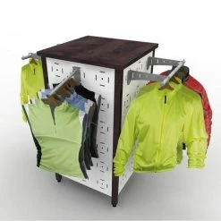 Les meilleures critiques de ???? Ilôt Vélo 1300 Mm - Portants-penderies Vêtements - 4 Faces – Blanc+wengé - Par 4 ????