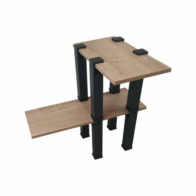 Kit Etagère Modulable - 2 plateaux et 8 pieds noirs Tout neuf ???? Kit Etagère Modulable - 2 Plateaux Et 8 Pieds Noirs ❤️ -IZZIBOX Magasin kit etagere modulable 2 plateaux et 8 pieds noirs 01