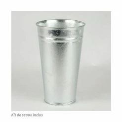 Budget 😉 Kit Supports Seaux + Seaux Inox Pour Colonnes 1800 Mm - Vert Anis 💯 -IZZIBOX Magasin kit supports seaux seaux inox pour colonnes 1800 mm vert anis 03