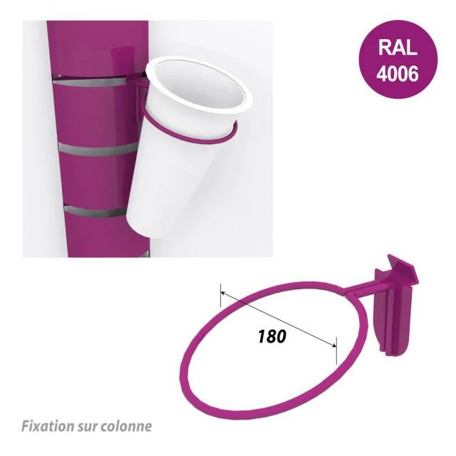 Top 10 ???? Kit Supports Seaux + Seaux Inox Pour Colonnes 1800 Mm - Violet ???? 1 Top 10 ???? Kit Supports Seaux + Seaux Inox Pour Colonnes 1800 Mm - Violet ????