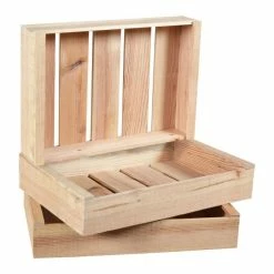 Les meilleures critiques de ???? Lot De 3 Caisses Bois 1 Niveau 60 X 40 X 11 Cm ????