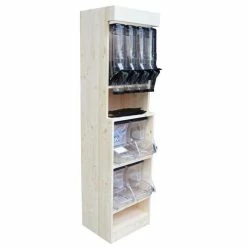 De gros 🛒 Meuble Décou'vrac Bois Clair Pack Silos/bacs 47,5 X 40,5 X 190 Cm 🎉