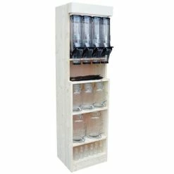 De gros 😉 Meuble Décou'vrac Bois Clair Pack Silos/fontaines 47,5 X 40,5 X 190 Cm 😀