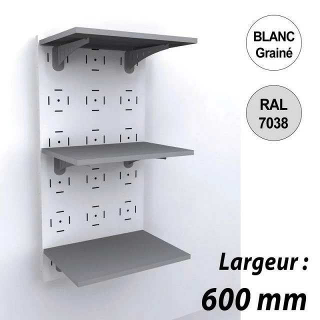 Sortie ???? Panneau Mural Vélo 1200 Mm - Kit 3 Tablettes - 600 Mm - Blanc ✨ 1 Sortie ???? Panneau Mural Vélo 1200 Mm - Kit 3 Tablettes - 600 Mm - Blanc ✨