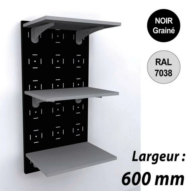 Panneau mural vélo 1200 mm - kit 3 tablettes - 600 mm - noir - par 2 Meilleure vente ✨ Panneau Mural Vélo 1200 Mm - Kit 3 Tablettes - 600 Mm - Noir - Par 2 ???? -IZZIBOX Magasin panneau mural velo 1200 mm kit 3 tablettes 600 mm noir par 2 01