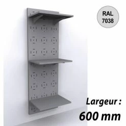 Top 10 ???? Panneau Mural Vélo 1800 Mm - Kit 3 Tablettes - 600 Mm - Gris - Par 2 ????