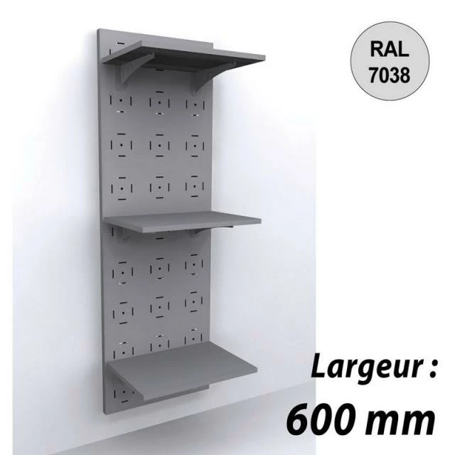 Panneau mural vélo 1800 mm - kit 3 tablettes - 600 mm - gris - par 4 Tout neuf ???? Panneau Mural Vélo 1800 Mm - Kit 3 Tablettes - 600 Mm - Gris - Par 4 ✔️ -IZZIBOX Magasin panneau mural velo 1800 mm kit 3 tablettes 600 mm gris par 4 01