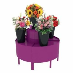 Meilleur prix ???? Présentoir 1200 Mm - Podium Présentation Fleurs - 2 Niveaux – Violet ????