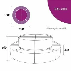 De gros ⌛ Présentoir 1800 Mm - Podium Présentation Fleurs - 2 Niveaux - Violet ❤️ 6 De gros ⌛ Présentoir 1800 Mm - Podium Présentation Fleurs - 2 Niveaux - Violet ❤️ -IZZIBOX Magasin presentoir 1800 mm podium presentation fleurs 2 niveaux violet 03