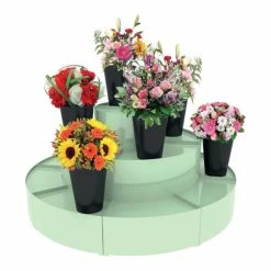 Meilleure affaire ???? Présentoir 1800 Mm - Podium Présentation Fleurs - 3 Niveaux - Vert Anis ????