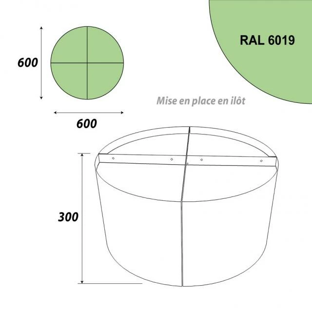 Grosses soldes ???? Présentoir 600 Mm - Podium Présentation Fleurs - 1 Niveau – Vert Anis ???? 3 Grosses soldes ???? Présentoir 600 Mm - Podium Présentation Fleurs - 1 Niveau – Vert Anis ???? – Image 3