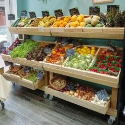 Bon marché ⭐ Présentoir Bois Vieilli + Bac Coulissant + Fourreaux + Roulettes 120x73x157 Cm ⌛ 5 Bon marché ⭐ Présentoir Bois Vieilli + Bac Coulissant + Fourreaux + Roulettes 120x73x157 Cm ⌛ -IZZIBOX Magasin presentoir bois vieilli bac coulissant fourreaux roulettes 120x73x157 cm 03