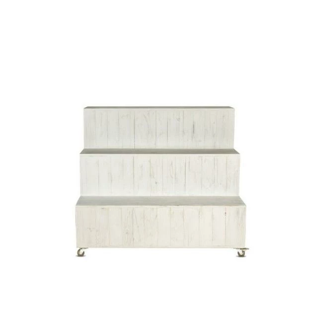 Meilleure affaire ???? Présentoir Fleuriste 3 étages Blanc Bois Massif 130x79x110 TRADIS ???? 2 Meilleure affaire ???? Présentoir Fleuriste 3 étages Blanc Bois Massif 130x79x110 TRADIS ???? – Image 2