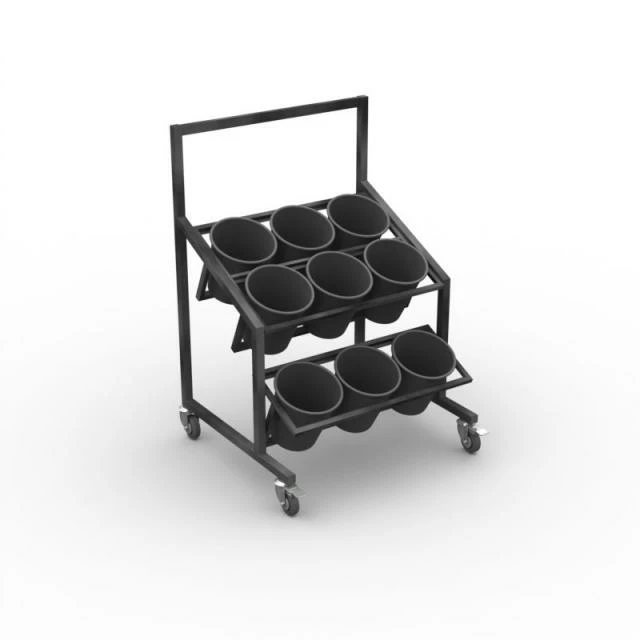 Tout neuf ✔️ Présentoir Fleurs 2 Niveaux - Dim. 900x800 Ht.1300mm - Laqué Anthracite 🌟 1 Tout neuf ✔️ Présentoir Fleurs 2 Niveaux - Dim. 900x800 Ht.1300mm - Laqué Anthracite 🌟