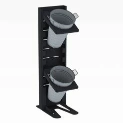 Remise 😉 Présentoir Fleurs 2 Seaux Coloris Noir Extensible à 4 Seaux 😀