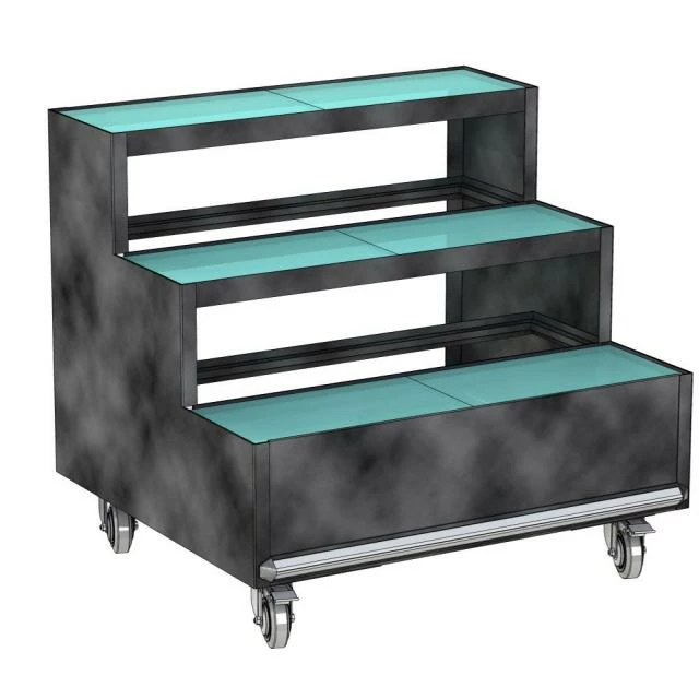 Promo ???? Présentoir Fleurs 3 Marches Coloris Anthracite ???? 1 Promo ???? Présentoir Fleurs 3 Marches Coloris Anthracite ????
