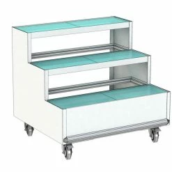 Nouveau ???? Présentoir Fleurs 3 Marches Coloris Blanc ????