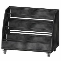 Grosses soldes ???? Présentoir Fleurs 3 Niveaux Avec Plateaux Rabattables Coloris Anthracite ⌛ -IZZIBOX Magasin presentoir fleurs 3 niveaux avec plateaux rabattables coloris anthracite 04