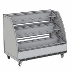 Meilleure vente ???? Présentoir Fleurs 3 Niveaux Avec Plateaux Rabattables Coloris Gris ????