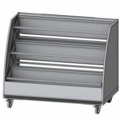 Meilleure vente ???? Présentoir Fleurs 3 Niveaux Avec Plateaux Rabattables Coloris Gris ???? -IZZIBOX Magasin presentoir fleurs 3 niveaux avec plateaux rabattables coloris gris 04