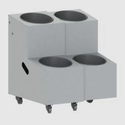 Vente flash ???? Présentoir Fleurs Dépliable 2 Seaux Coloris Gris ❤️