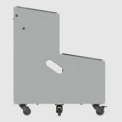 Vente flash ???? Présentoir Fleurs Dépliable 2 Seaux Coloris Gris ❤️ -IZZIBOX Magasin presentoir fleurs depliable 2 seaux coloris gris 03