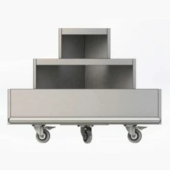 Grosses soldes ???? Présentoir Fleurs Quart De Rond Coloris Gris ???? -IZZIBOX Magasin presentoir fleurs quart de rond coloris gris 03