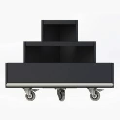 Sortie ⌛ Présentoir Fleurs Quart De Rond Coloris Noir 😀 -IZZIBOX Magasin presentoir fleurs quart de rond coloris noir 03