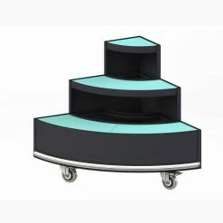 Sortie ⌛ Présentoir Fleurs Quart De Rond Coloris Noir 😀 -IZZIBOX Magasin presentoir fleurs quart de rond coloris noir 04