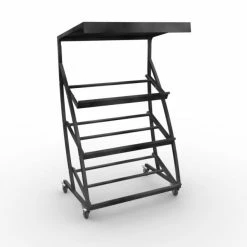 Nouveau ❤️ Présentoir Fruits&légumes 3 Niveaux - Dim. 1200x800 Ht.2000mm - Laqué Anthracite 💯