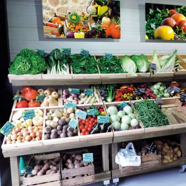 Présentoir fruits/légumes orientables bois vieilli 120x73x147 cm Tout neuf ???? Présentoir Fruits/légumes Orientables Bois Vieilli 120x73x147 Cm ✔️ -IZZIBOX Magasin presentoir fruits legumes orientables bois vieilli 120x73x147 cm 04