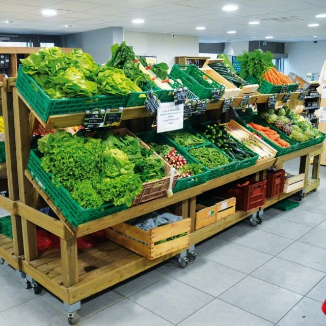 Présentoir fruits/légumes orientables bois vieilli 120x73x147 cm Tout neuf ???? Présentoir Fruits/légumes Orientables Bois Vieilli 120x73x147 Cm ✔️ -IZZIBOX Magasin presentoir fruits legumes orientables bois vieilli 120x73x147 cm 06