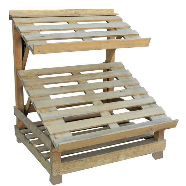 Présentoir fruits/légumes orientables surbaissé bois vieilli 120x116x128 cm Meilleure vente ???? Présentoir Fruits/légumes Orientables Surbaissé Bois Vieilli 120x116x128 Cm ???? -IZZIBOX Magasin presentoir fruits legumes orientables surbaisse bois vieilli 120x116x128 cm 01