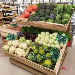 Meilleure vente ???? Présentoir Fruits/légumes Orientables Surbaissé Bois Vieilli 120x116x128 Cm ???? 2 Meilleure vente ???? Présentoir Fruits/légumes Orientables Surbaissé Bois Vieilli 120x116x128 Cm ???? -IZZIBOX Magasin presentoir fruits legumes orientables surbaisse bois vieilli 120x116x128 cm 03