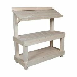 Sortie 🛒 Présentoir Fruits/legumes Trottoir Bois Clair 120x50x116 Cm ⭐