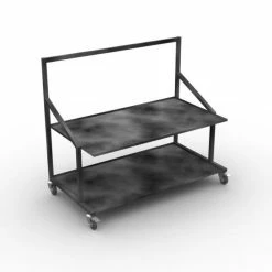 Top 10 ???? Présentoir Plantes 2 Niveaux - Dim. 1500x800 Ht.1300mm - Laqué Anthracite ????