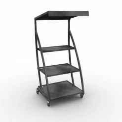 Meilleure affaire ???? Présentoir Plantes 3 Niveaux - Dim. 900x800 Ht.2000mm - Laqué Anthracite ????