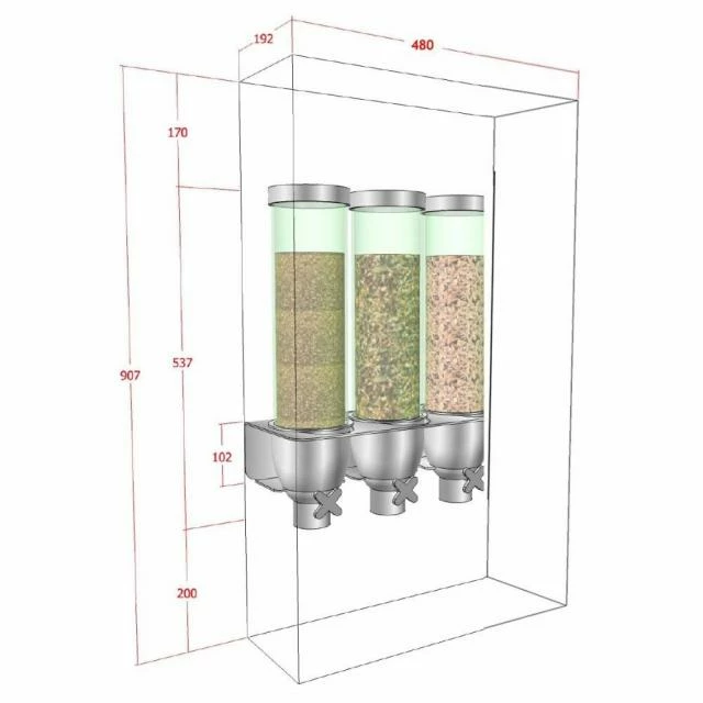 Support prévu pour 3 silos distributeur vrac - par 2 Top 10 ???? Support Prévu Pour 3 Silos Distributeur Vrac - Par 2 ⭐ -IZZIBOX Magasin support prevu pour 3 silos distributeur vrac par 2 01